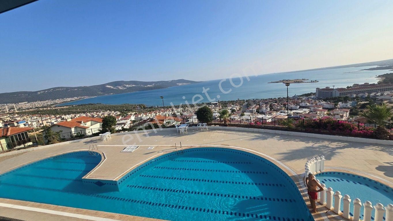 Didim Akbük'te Full Deniz Manzaralı, Eşyalı, Havuz Cepheli Dubleks Daire - Görsel 35