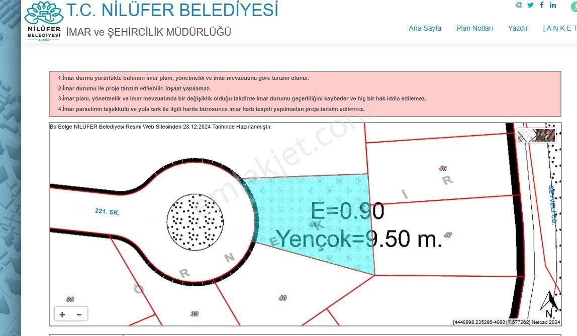 Turyap City'den Çalı'da Satılık İmarlı Arsa