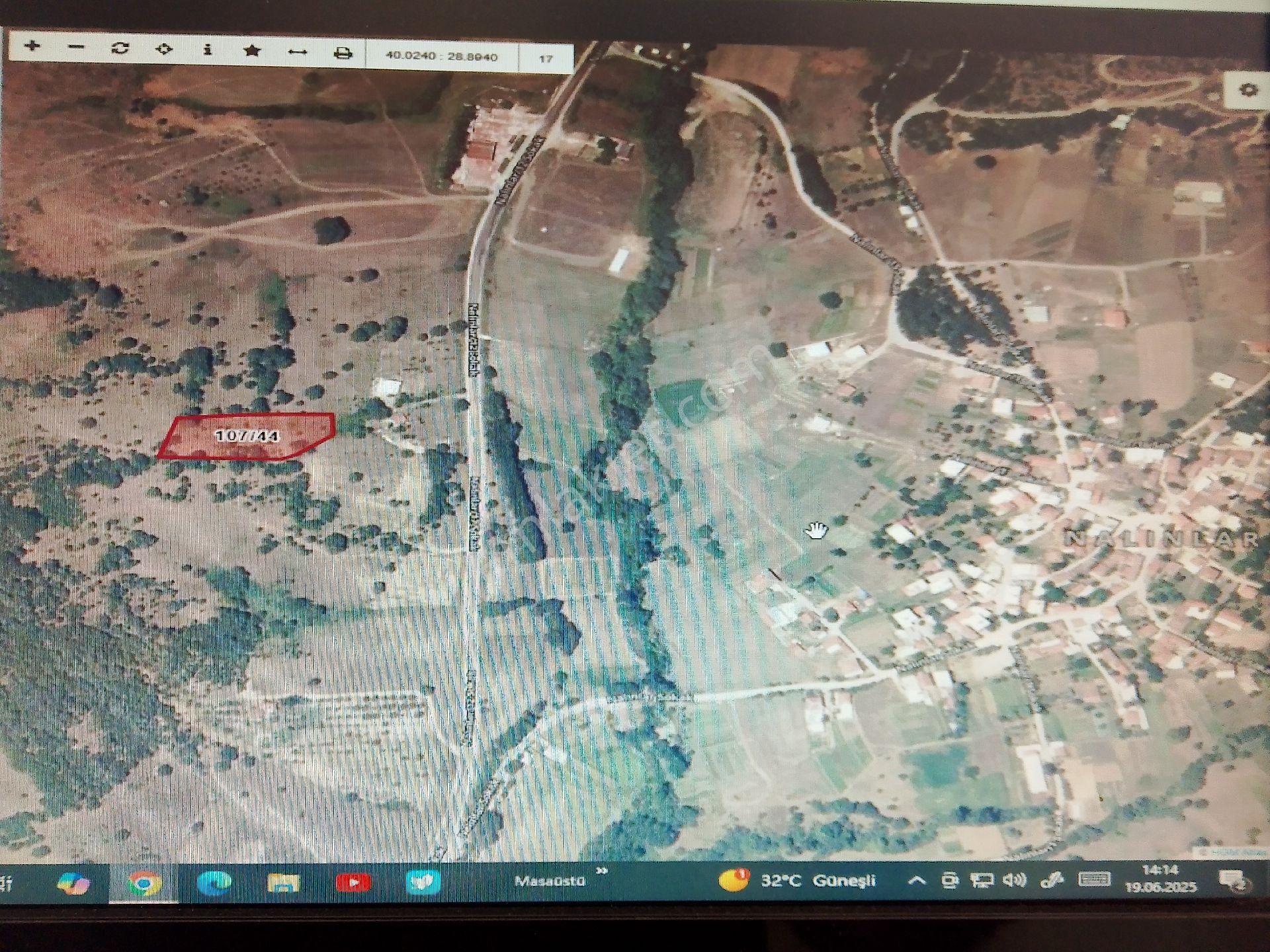 Bursa Orhaneli Nalınlar Da Ana Asvalta 1 Parsel3920m2 Satılık Arazi - Görsel 2