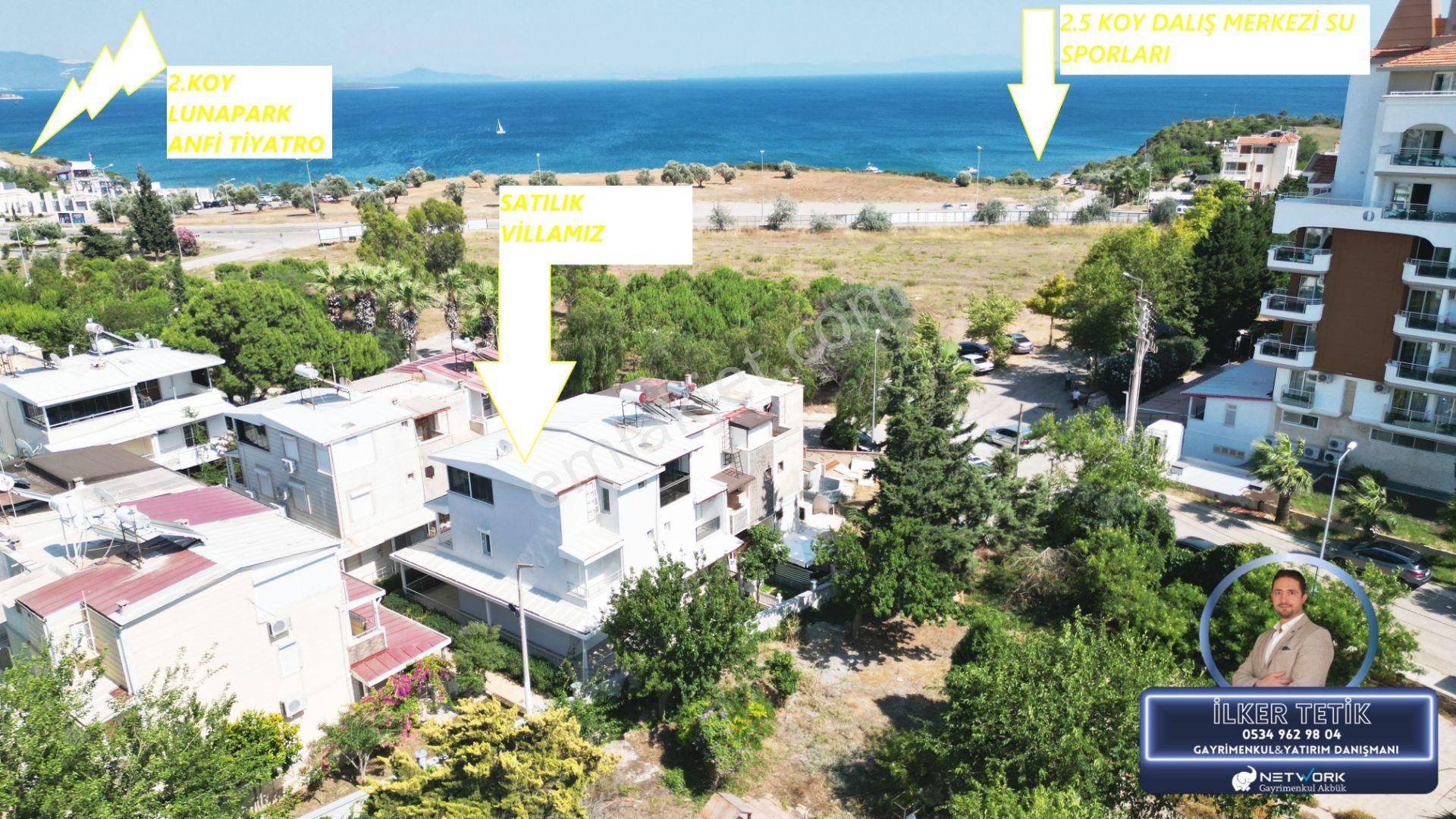 Didim Altınkum Da Satılık Denize Sıfır Sitede 3+2 Lüx Villa