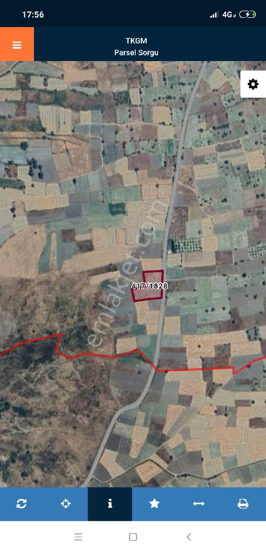 Burdur Yeşilova Güney Köyü 4961 M2 Tarla