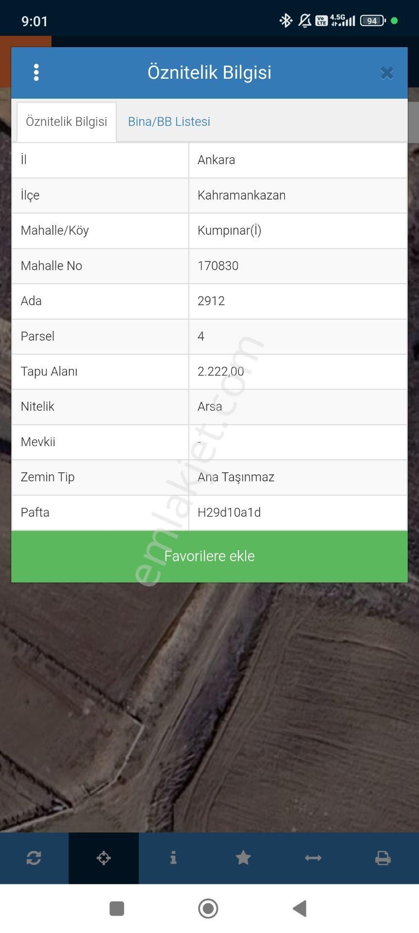 Kahramankazan Kumpınar Satılık Yatırımlık Hisse Tapulu 185 M2 Arsa - Görsel 2