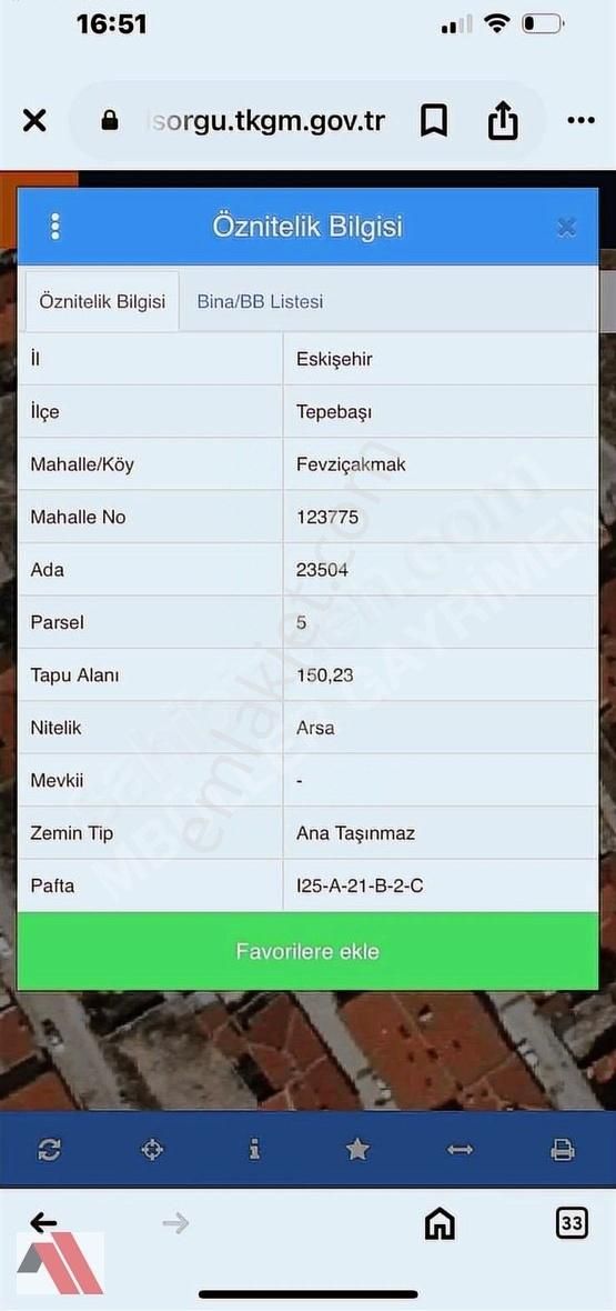 Sümbüller'den Köşe Konumda 150m2 2 Kata İmarlı Arsa