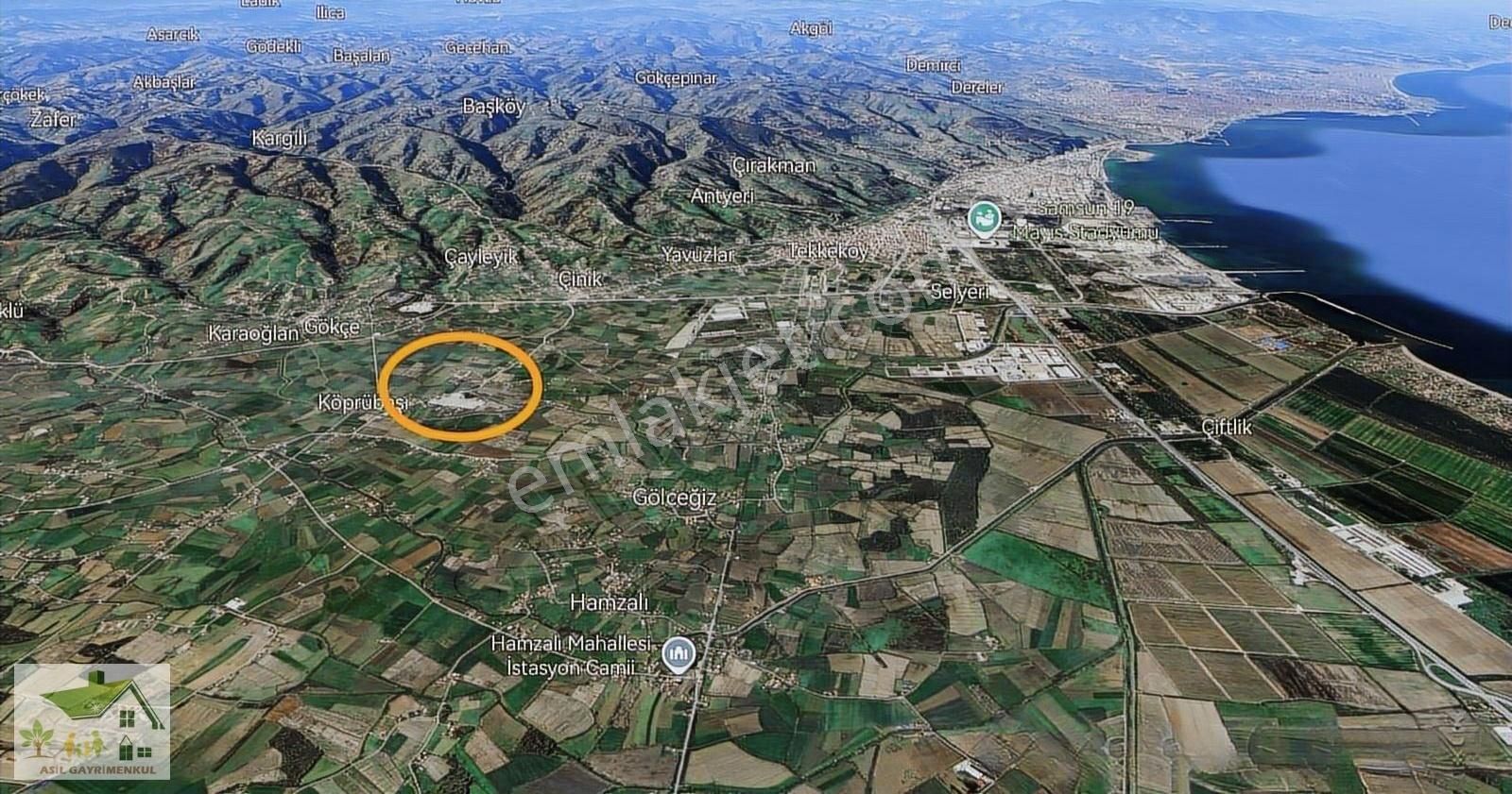 Samsun Tekkeköy Köprübaşı Resmi Yol Cepheli 22.650 M2 Tarla. - Görsel 6
