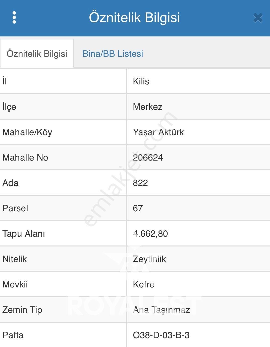 Royalest'ten Yaşar Aktürk'te İmara Yakın Arazi