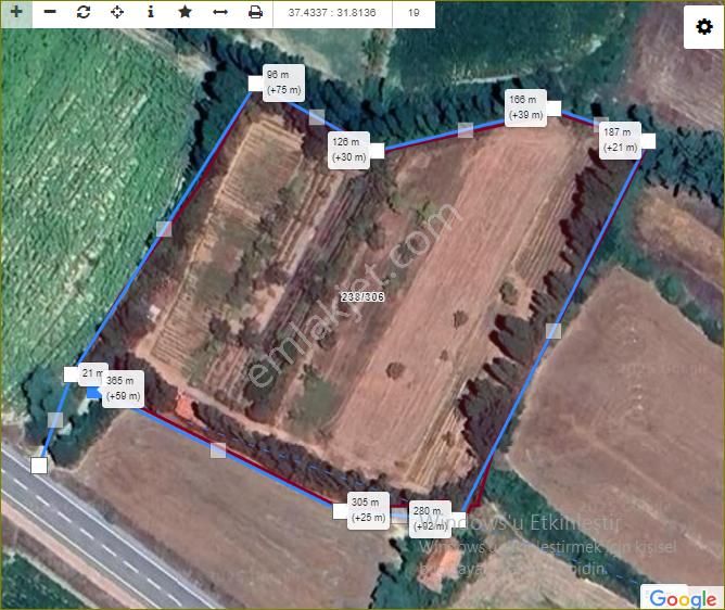 Özpınar ,dan Gökçehüyük M.satılık Bahçe Hissesi 1424 M2 Yolu-su Var - Görsel 3