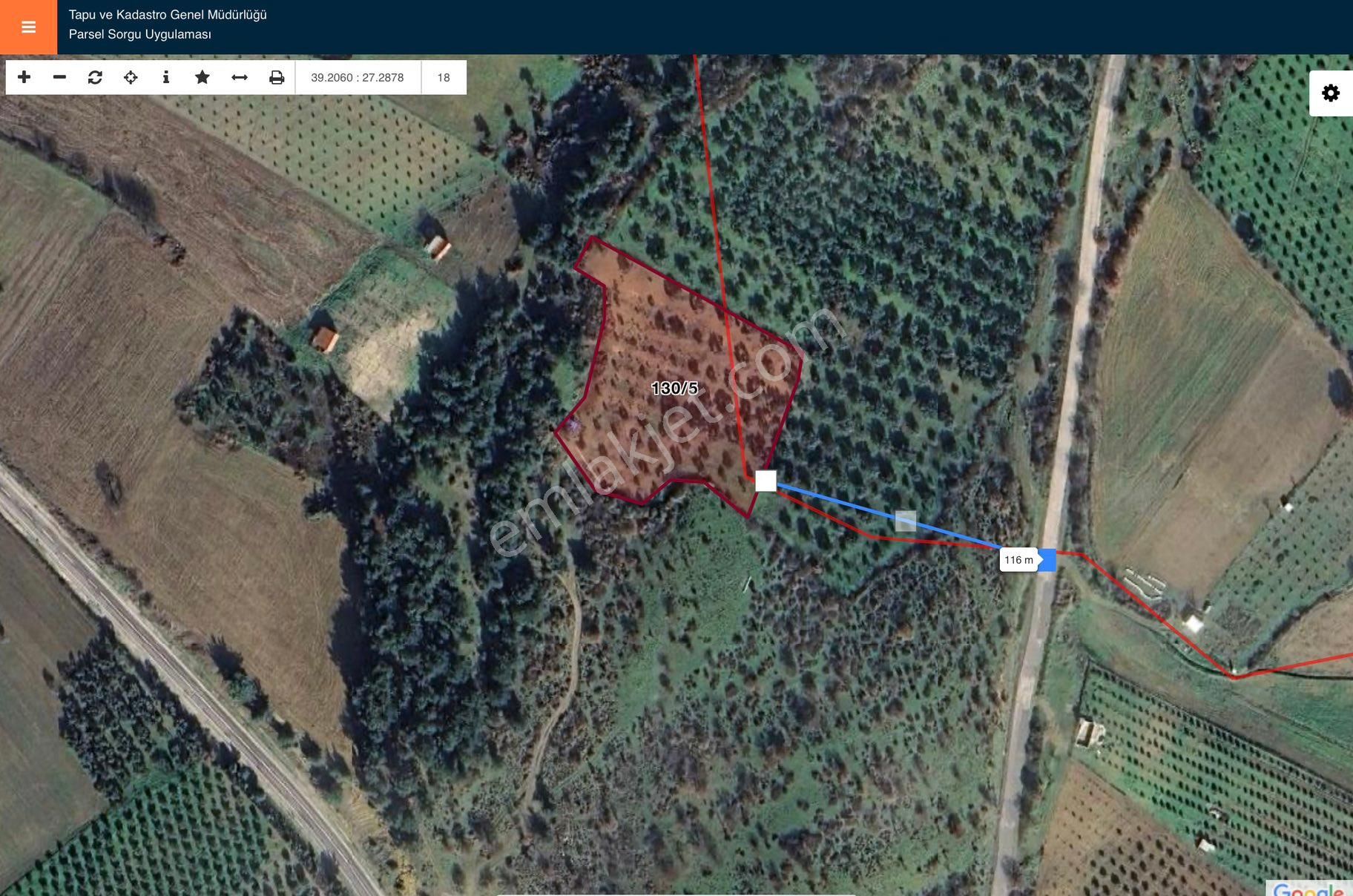 Bergama’da 6580 M2 Satılık Tarla