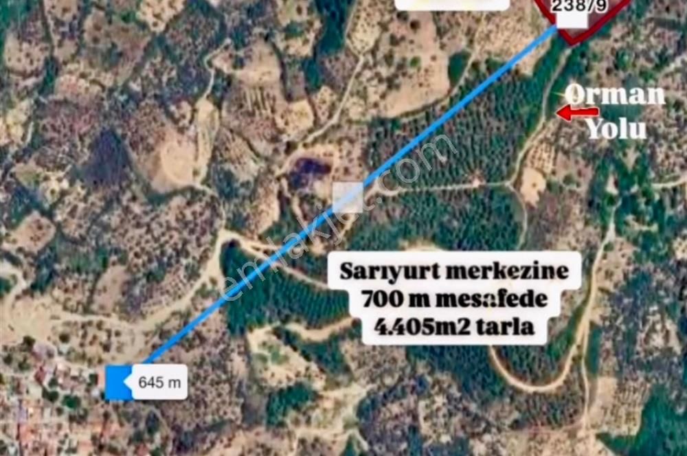 İzmir Bayındır Sarıyurt Mahallesi’nde 4405 M² Satılık Tarla!