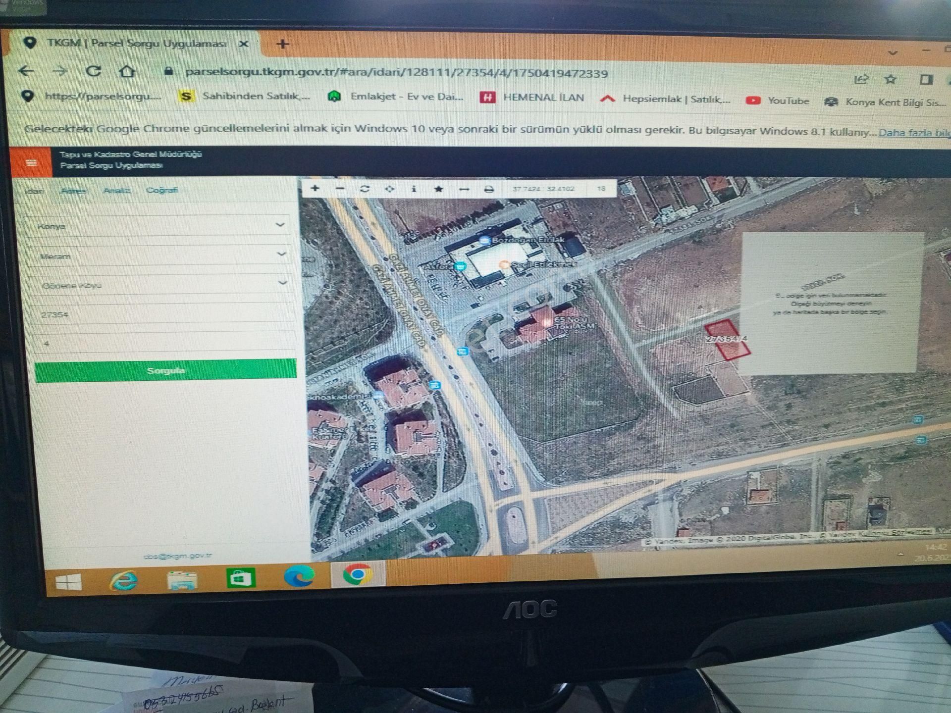Konya Meram Godene Mah. 520 M2 Satılık Vılla Asası