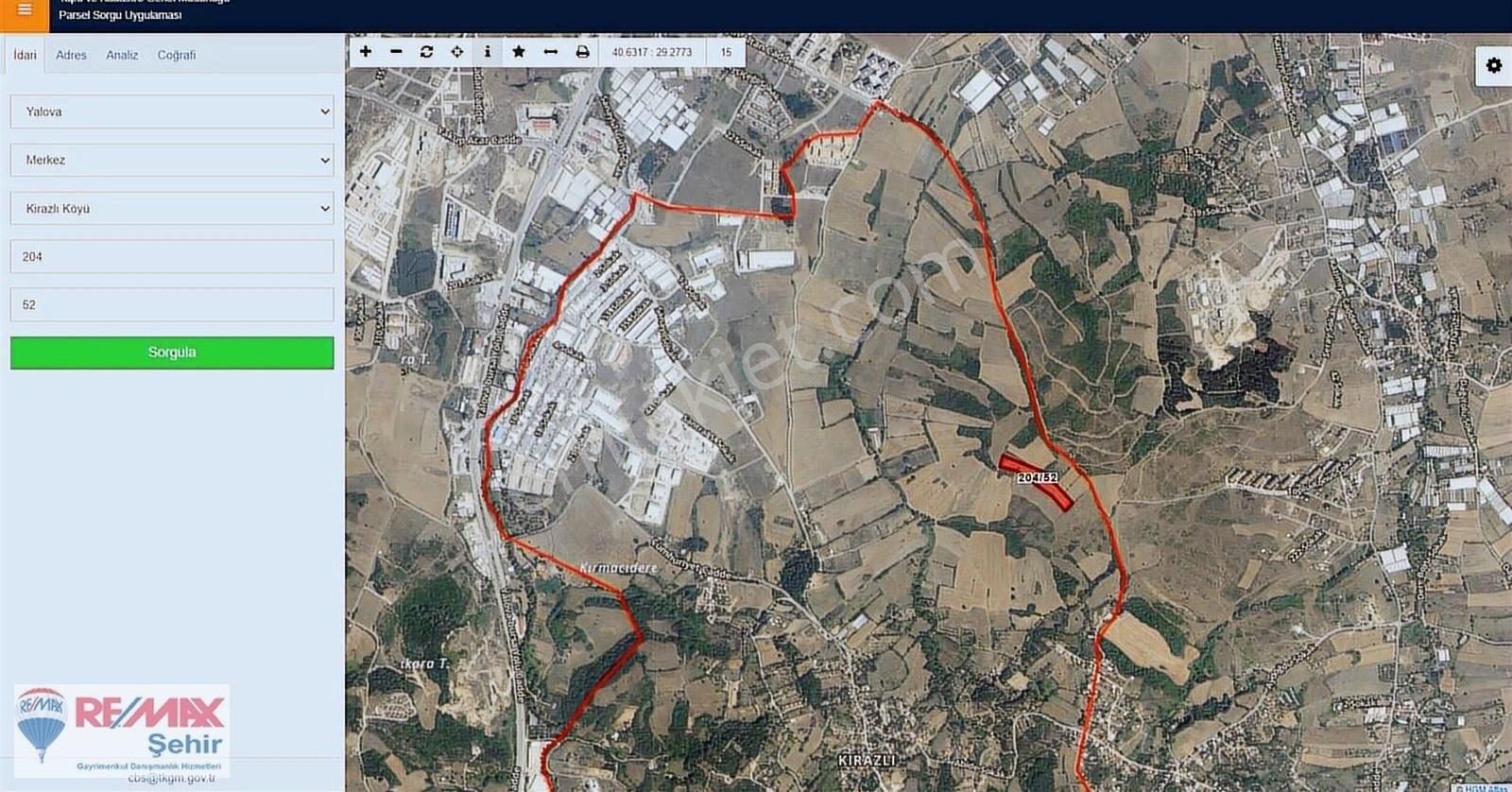 1/50.000 Lik Planlarda Konut Rezerv Alanında Yatırımlık Tarla