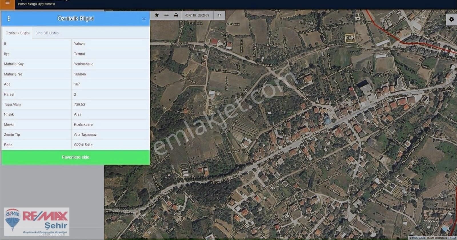 Termal Yenimahalle De Satılık 736m2 Arsa