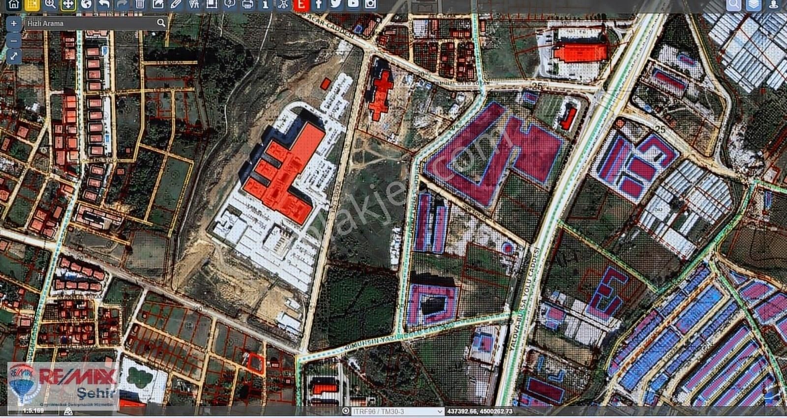 Yalova Yeni Şehir Hastanesine Komşu Satılık 984m2 Arsa