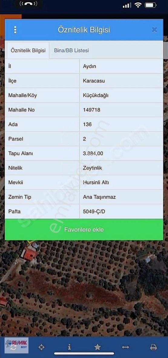 Aydın Karacasu Merkezde Satılık 3884 M2 İncir Tarlası