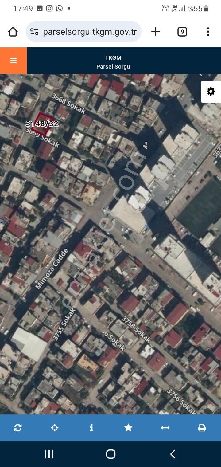 Satlık Arsa Petete Evleri 206 M2 Tek Tapu 1/6 Yoğunluklu Köşe Başı Acil Satlık