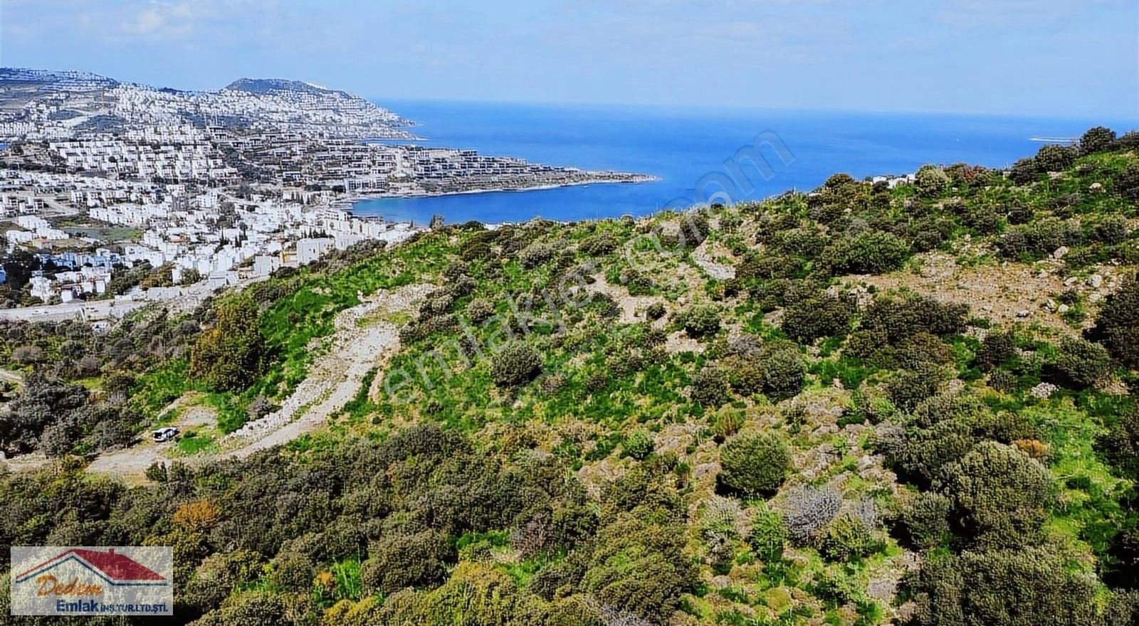 Bodrum Gündoğan Küçükbük Yatırımlık Deniz Manzaralı Tarla