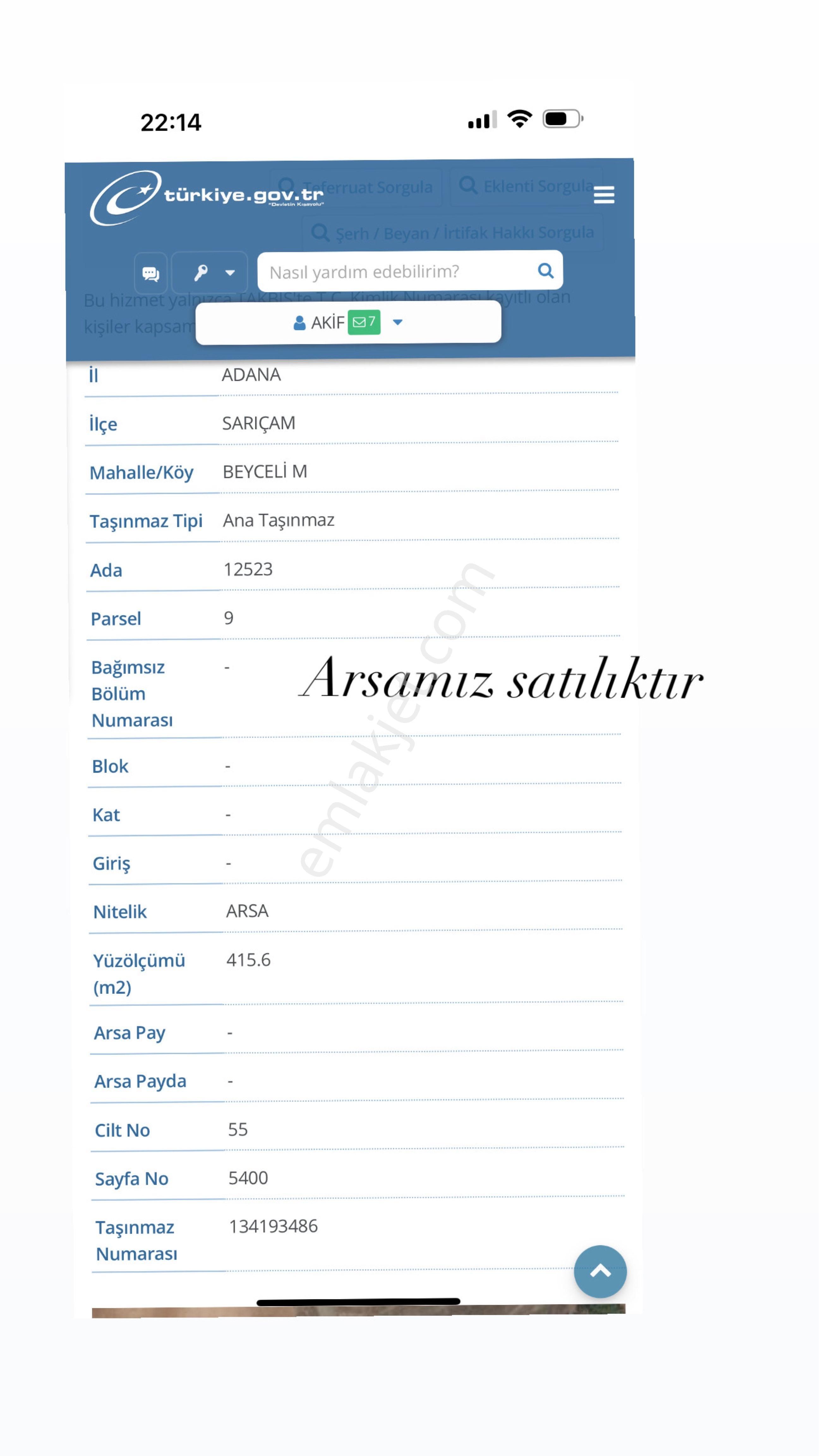 Satlık Arsa
