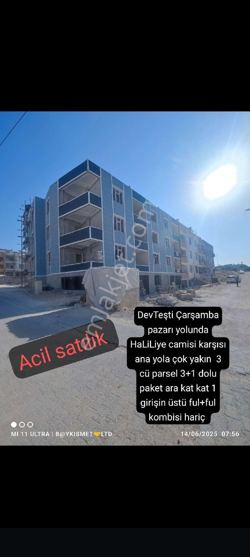 4 Odalı Ful+ful Ara Kat Girişin Üstü Kat 1 Sıfır Kombi Hariç Ful