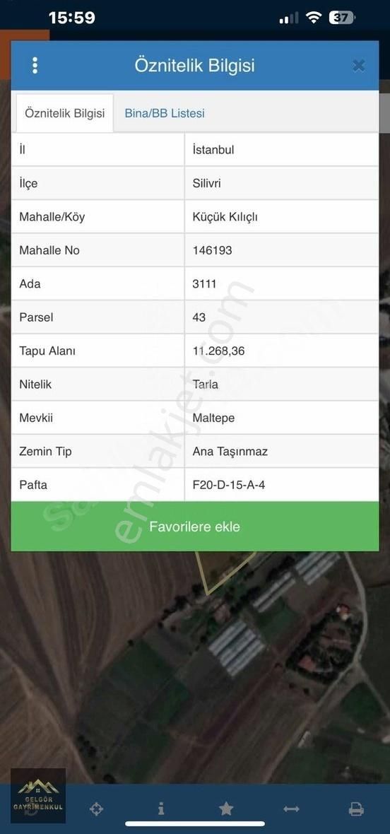 Silivri K.kılılı'da 2.100m2 Köyün İçinde Yeri Belli Satılık Arsa - Görsel 10
