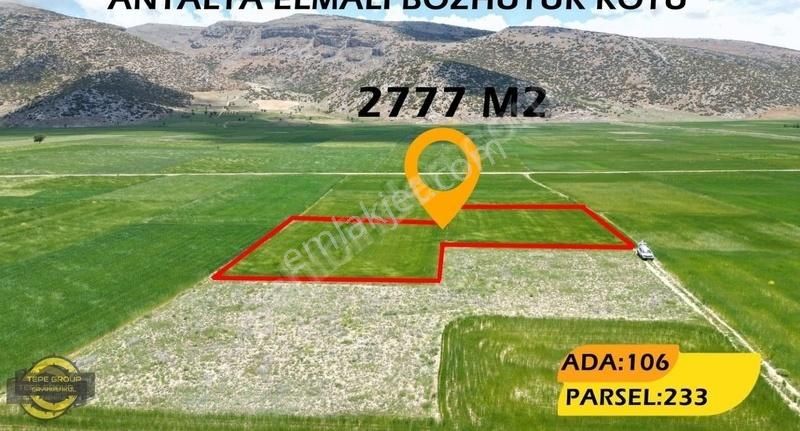 Antalya Elmalı Bozhüyükte Tek Tapu 2777 M2 Satılık Tarla