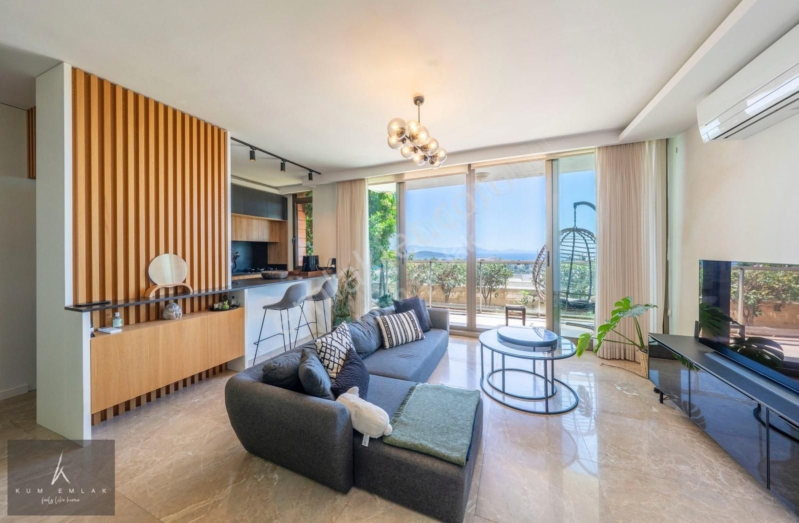 Bodrum Konacık'ta Satılık Panaromik Manzaralı Bahçe Katı Daire - Görsel 7