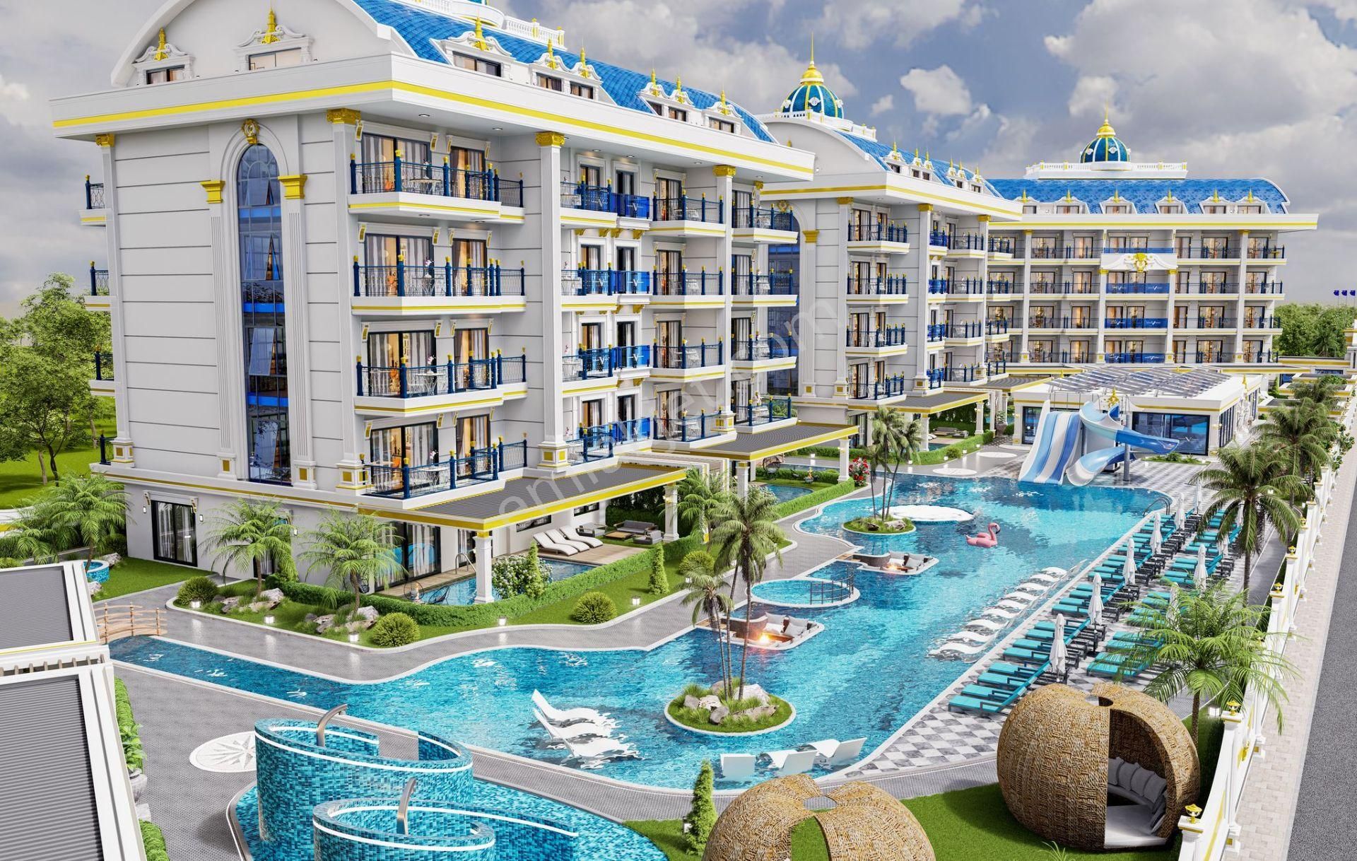 Alanya/ Oba Volantis Park Res'te 1+1 Eşyasız 2. Kat