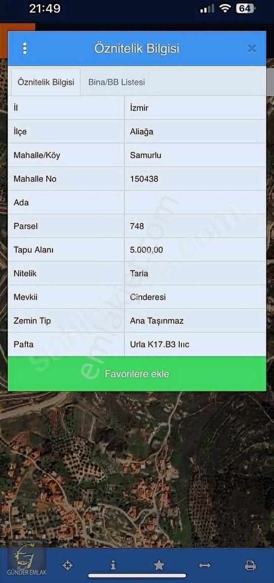 Samurlu Mahallesi Yol Üzerinde Satılık 5000 M2 Satılık Tarla