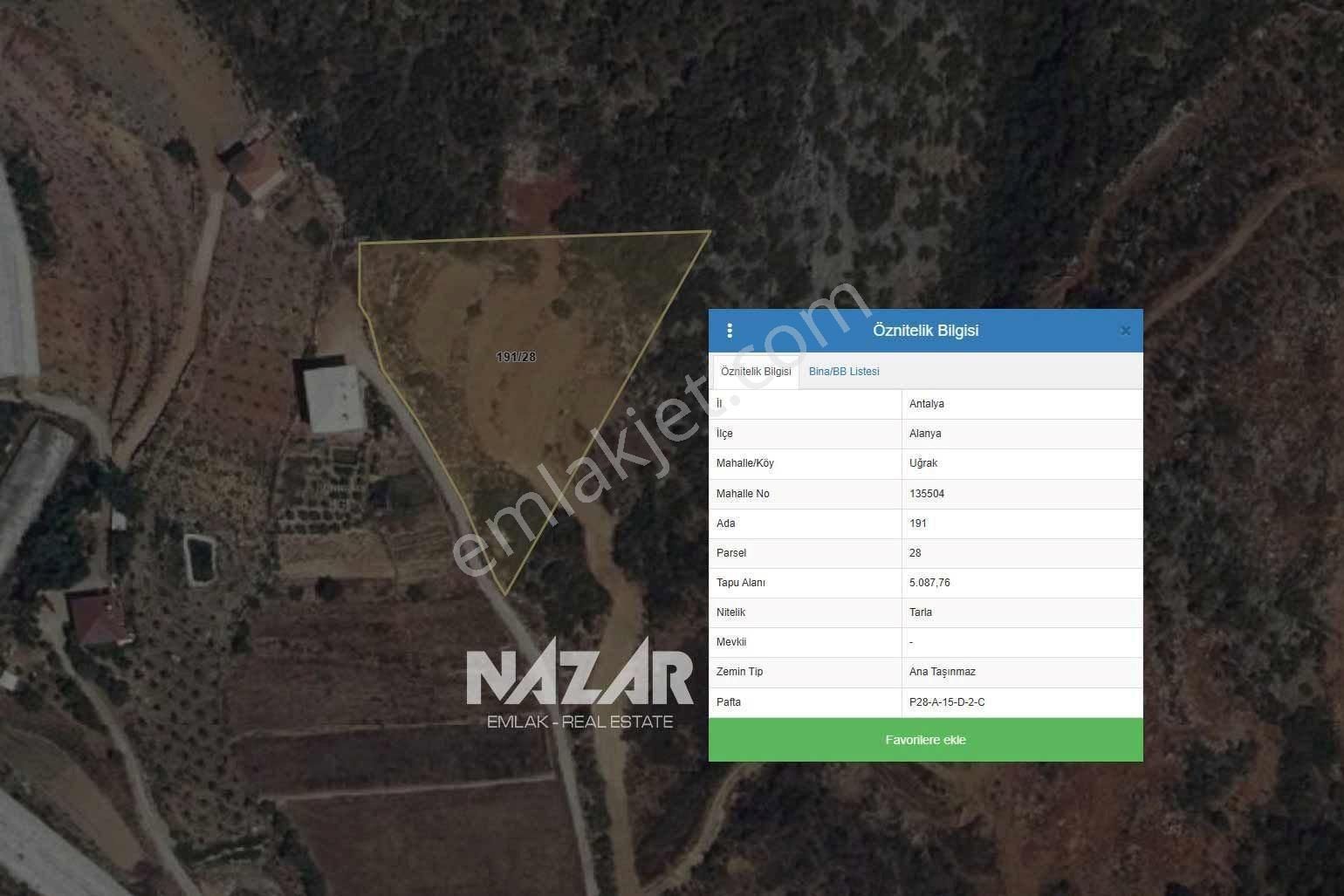Alanya Uğrak'ta Satılık 5.088 M² Tarla - Görsel 8