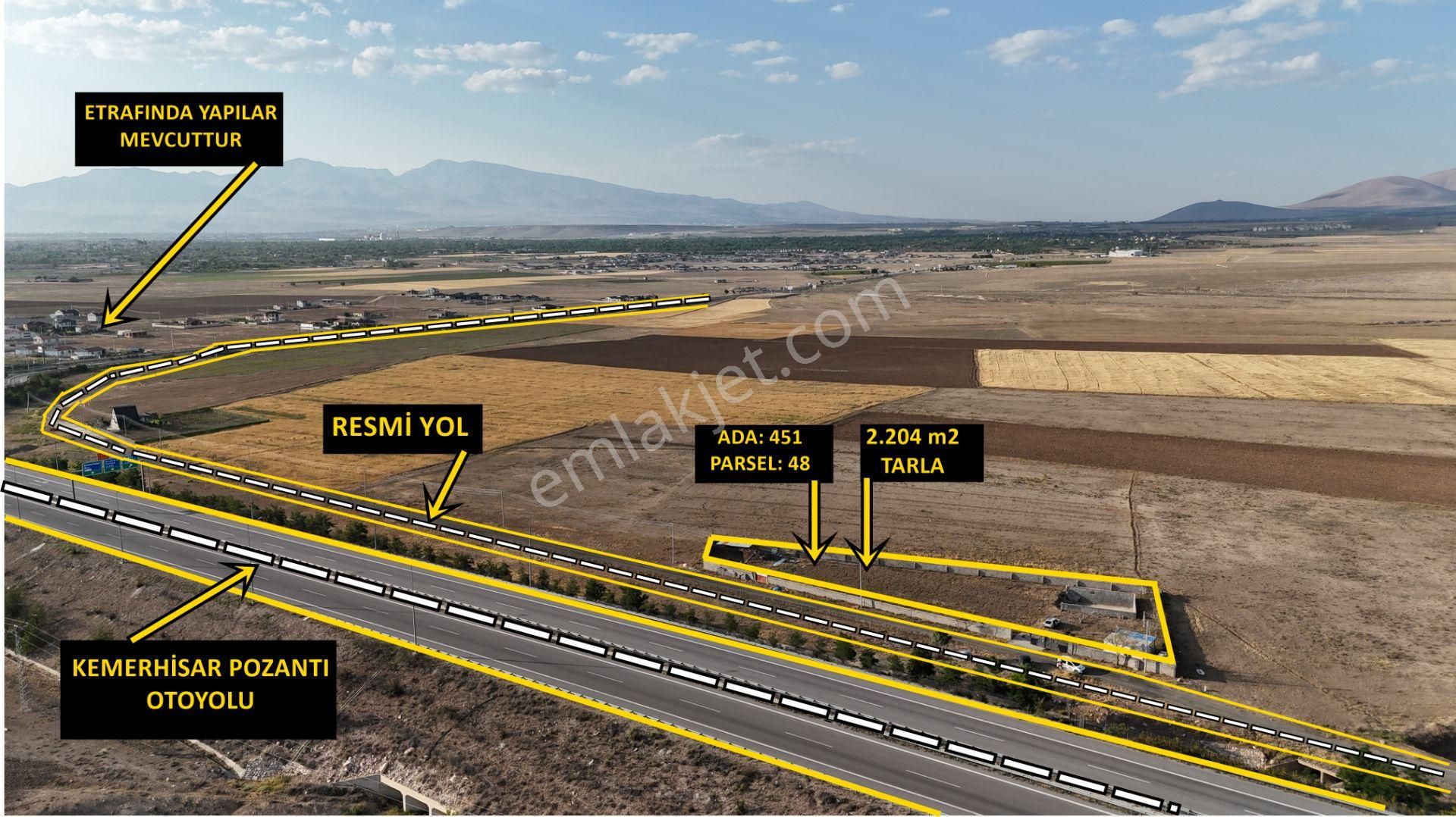 E.gökal Kemerhisar 2.204 M2 Tarla İçinde Tek Katlı Ev Uygun !!