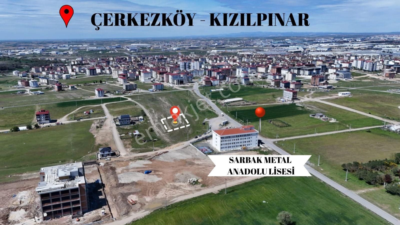 Akyüz Gayrimenkulden Kızılpınarda 400 Mt2 4 Kat İmarlı Arsa