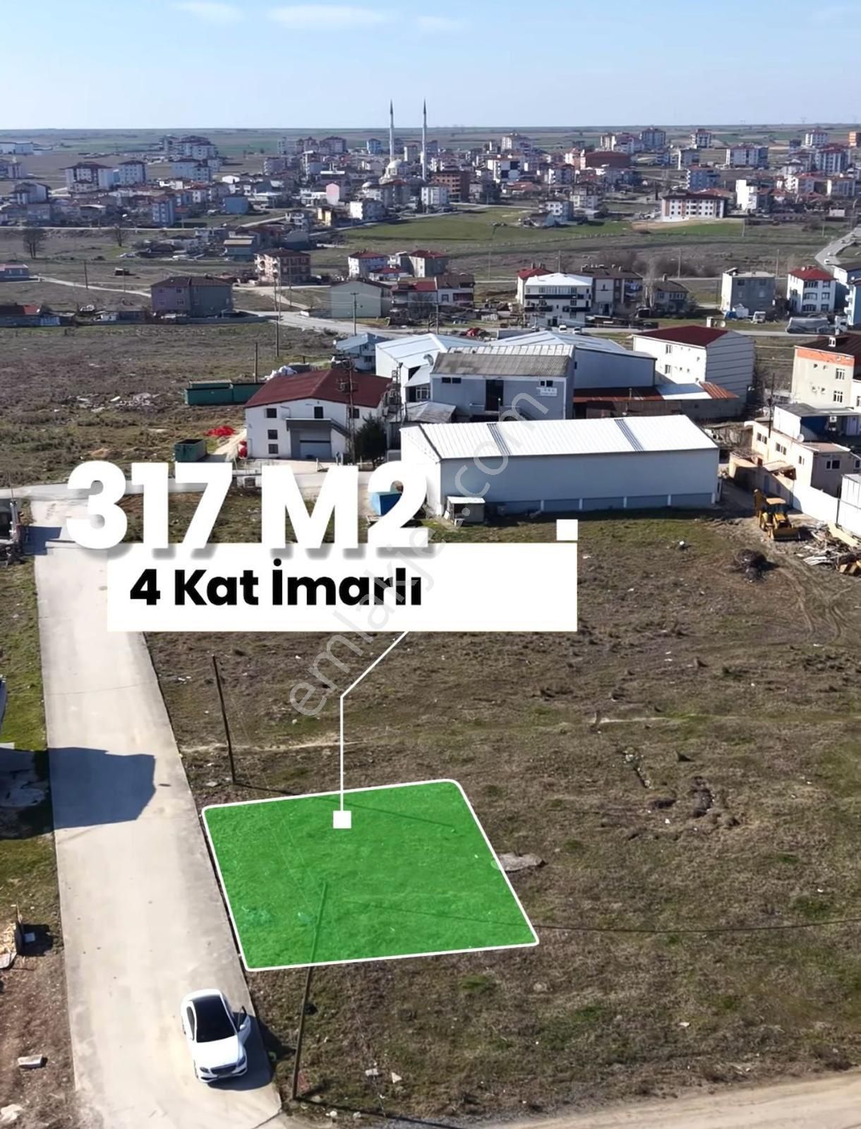 Kapaklı Karaağaç 317m2 Konut İmarlı İfrazlı Tek Tapu Arsa