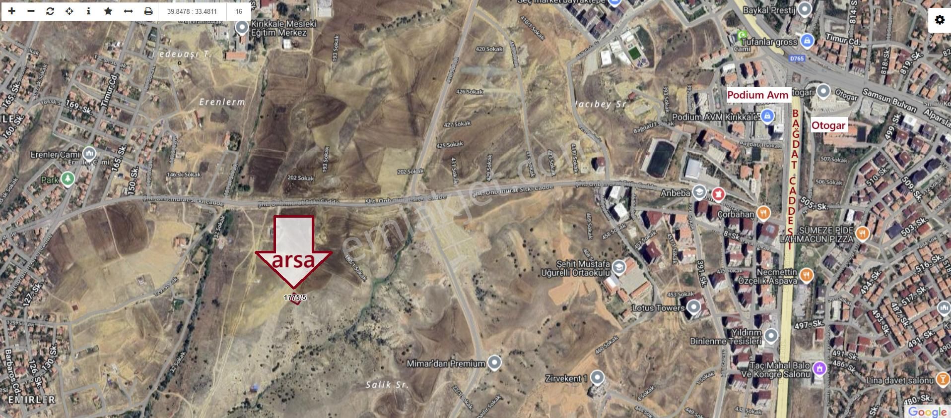 12 Dairelik 10 Kat İmarlı Emsal 2 Kullanım Alanlı Cazip Arsa - Görsel 3