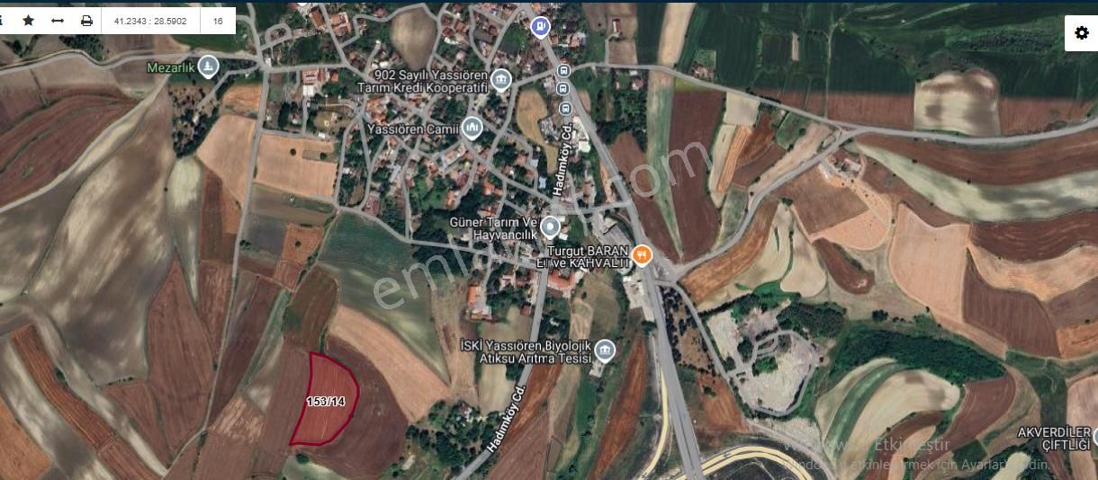 Arnavutköy Yassıörende Satılık Arsa , 4,210 M2 Köy İçi Hisseli