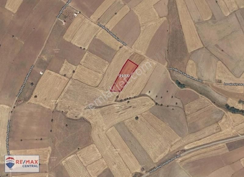 Remax Central'dan İnceağa'da 4955 M2 Tek Tapu İyi Konumda Tarla