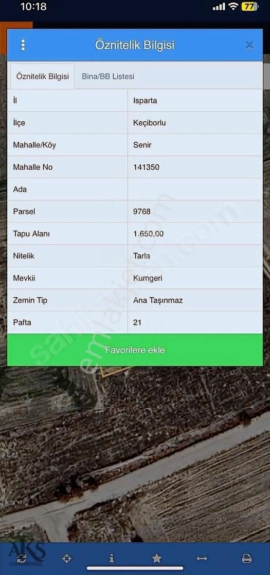 Isparta Havalimanı Ve Organizeye Yakın Asfalta 2.parsel 1.650m2
