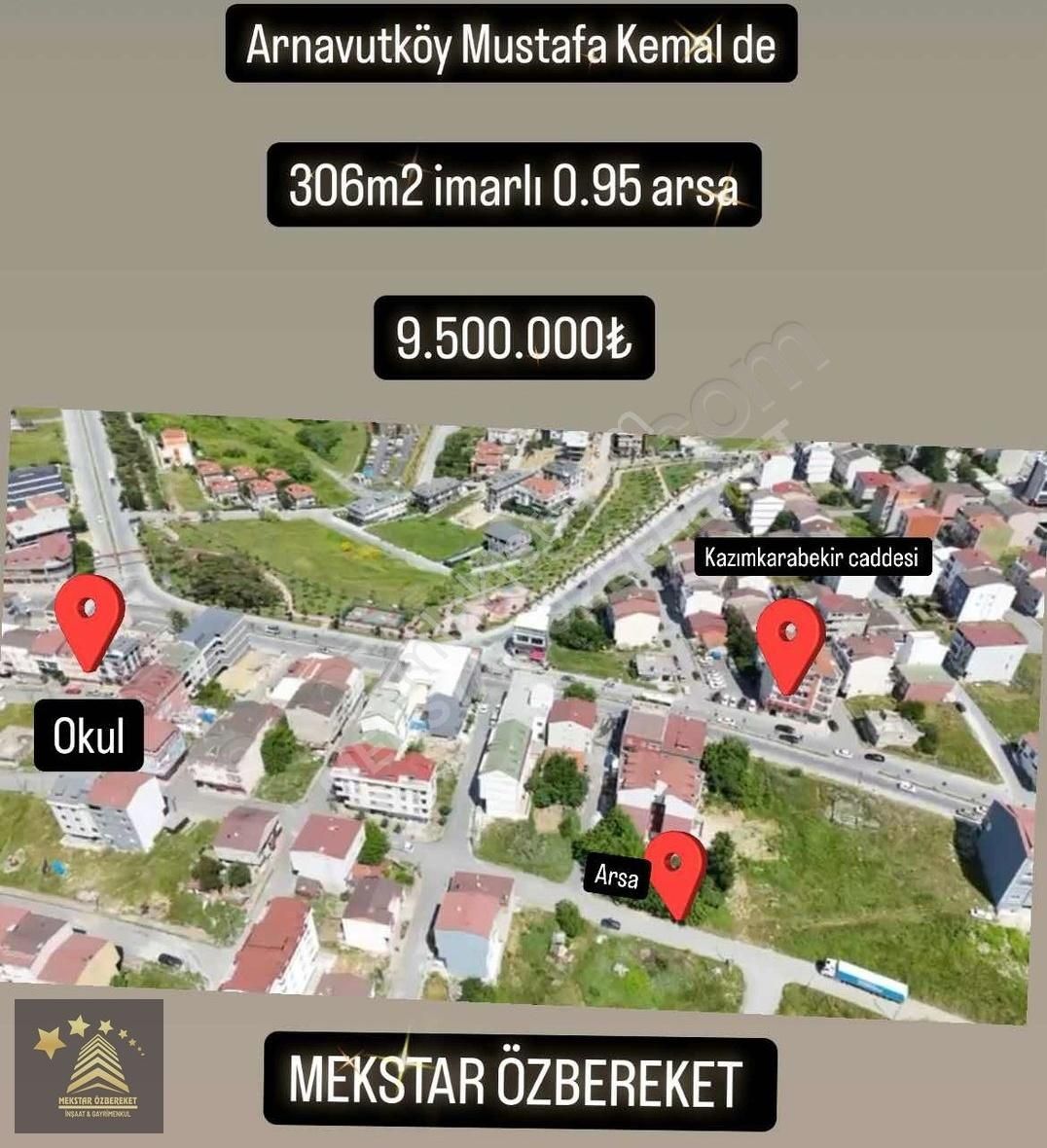 Mustafa Kemalde Satılık İmarlı Arsa 0.95 De
