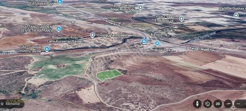 İncesu Saraycık Da Ankara Yoluna Yakın Satılık Tarla