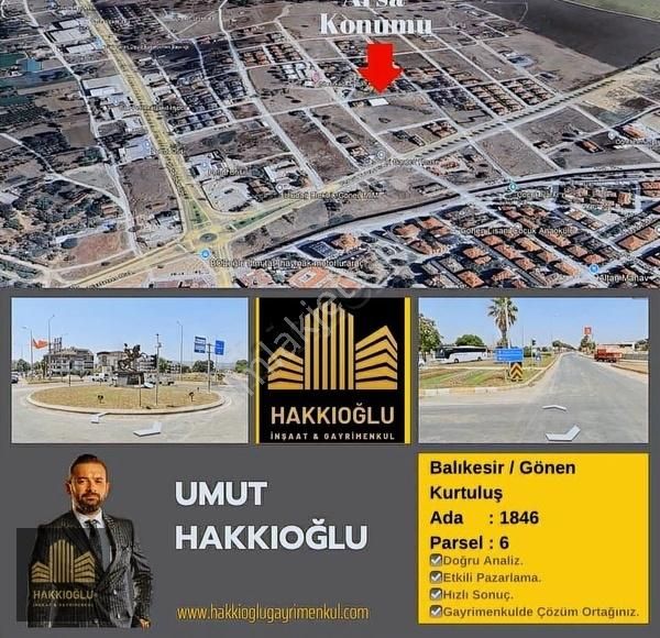 Balıkesir / Gönen / Kurtuluş 513 M2 Villa Arsası