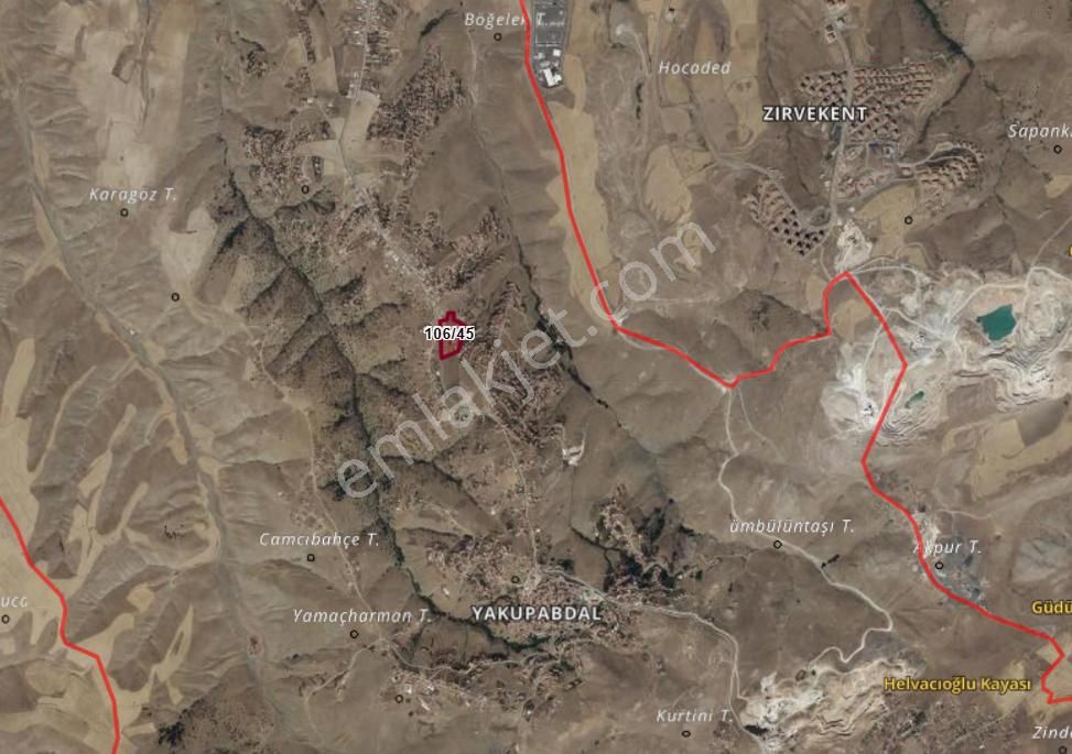 Yazıcı Mülk Yatırım Dan Yakupabdal Mah.de 893 M2 Hisseli Satılık Tarla