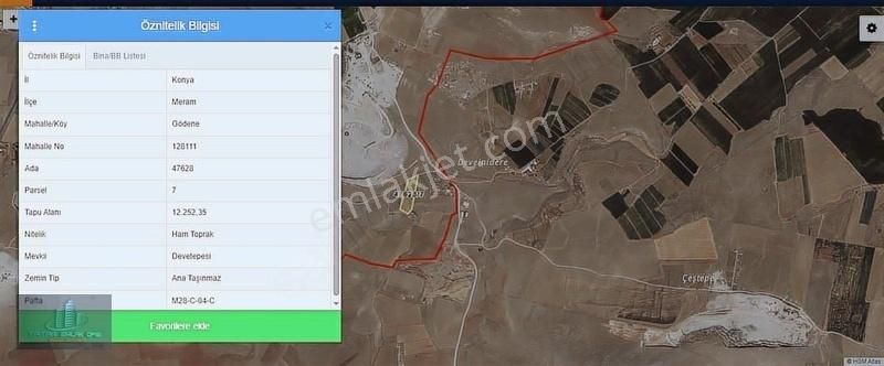 Meram Gödene Mahallesinde 12.250 M2 Müstakil Hesaplı Tarla - Görsel 3