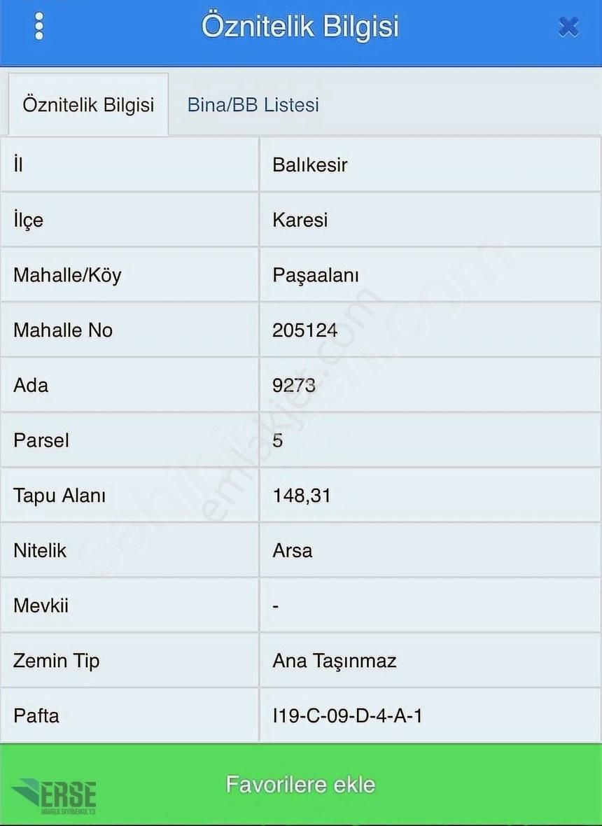 Er-se Den Satılık Arsa