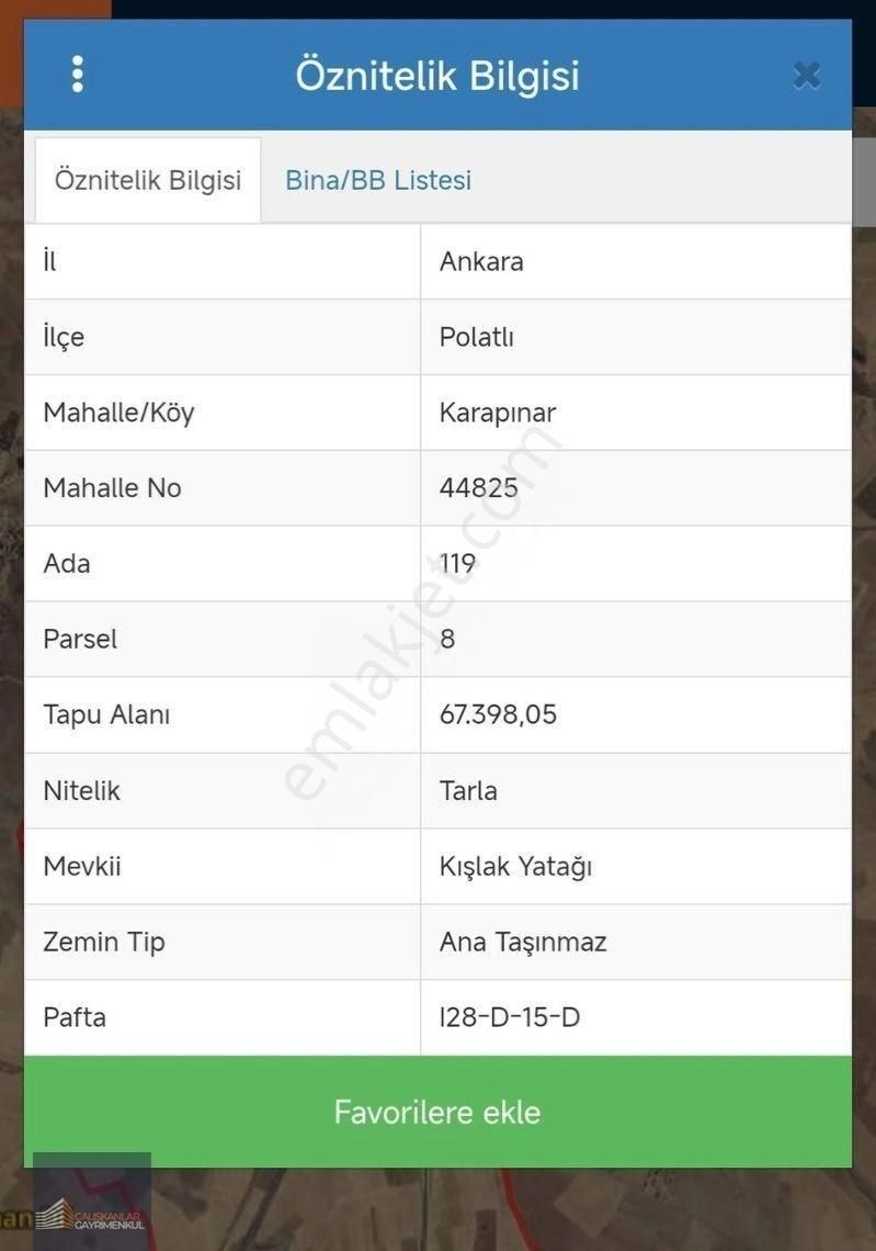🎷çalışkanlar'dan Ankara-eskişehir Yolu Üzerinde Yatırımlık Arazi🏭