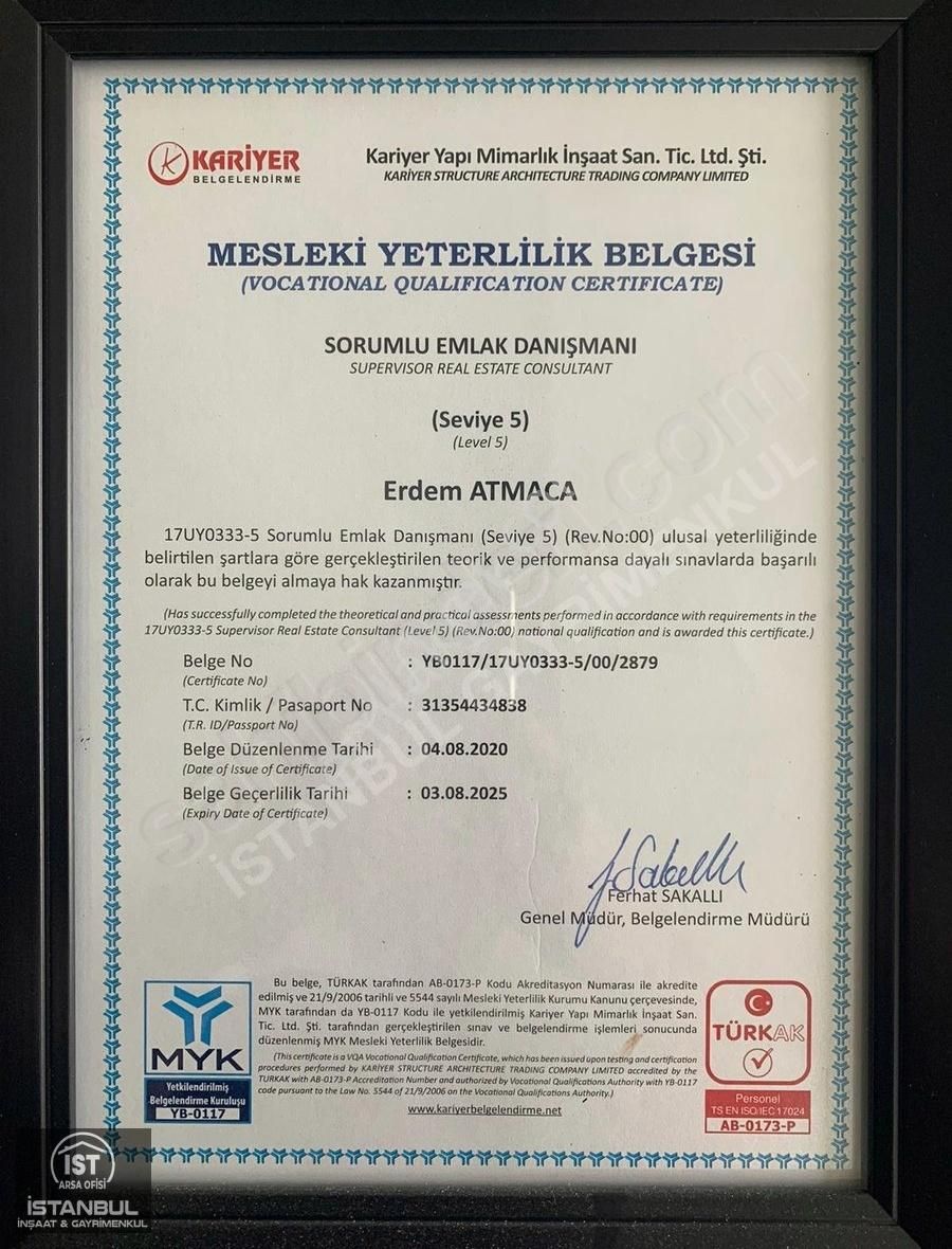 Çatalca Ova Yenice'de Yerleşim Yerlerinin Dibinde 1229 M2 Arsa - Görsel 5