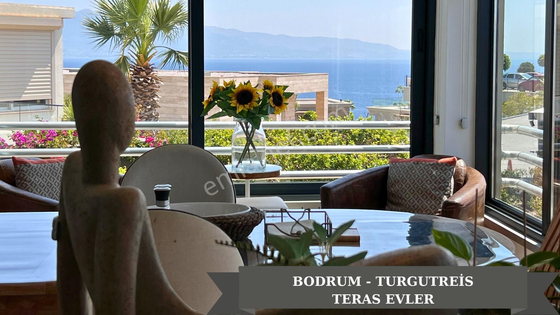 Bodrum Turgutreiste Eşsiz Konumda, Deniz Manzaralı Villa