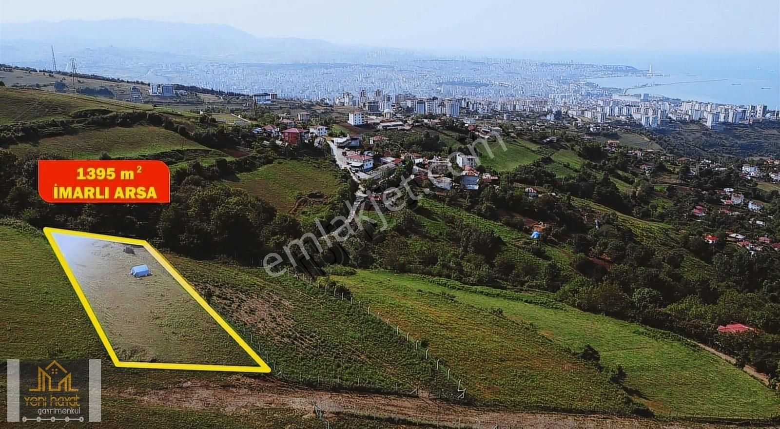 Canik Devgerişde Muhteşem Manzaralı 1395 İmarlı Arsa