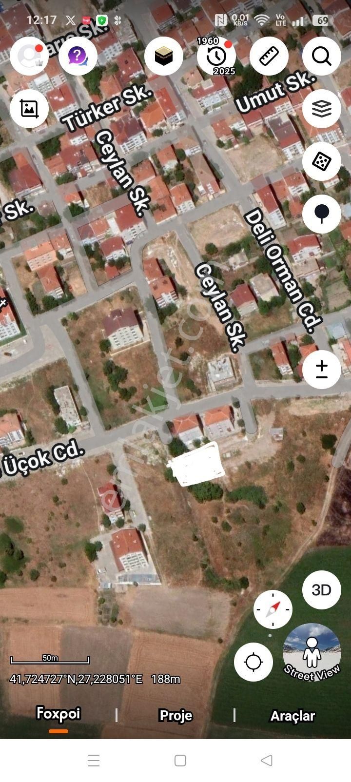 Pınar Mahallesi Satılık Arsa