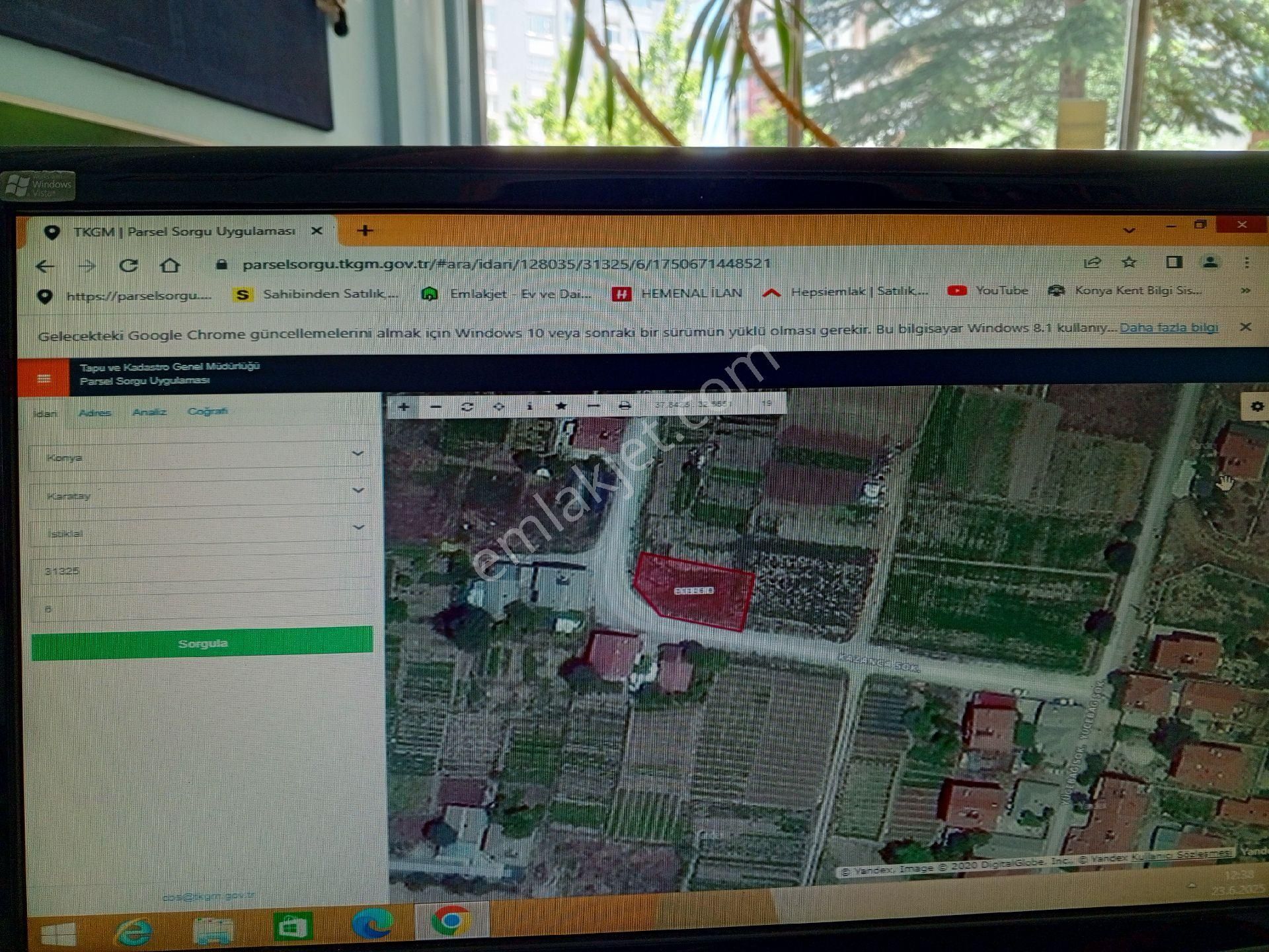 Konya Karatay Istıklal Mah. 475 M2 Satılık Konut Imarlı Arsa