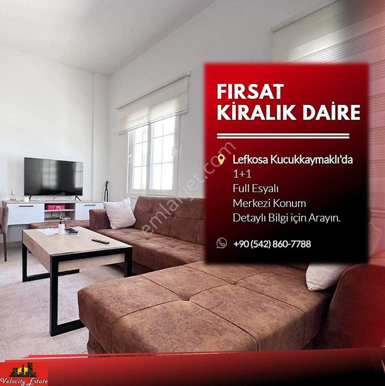 Lefkoşa Küçükkaymaklı'da 1+1 Kiralık Daire