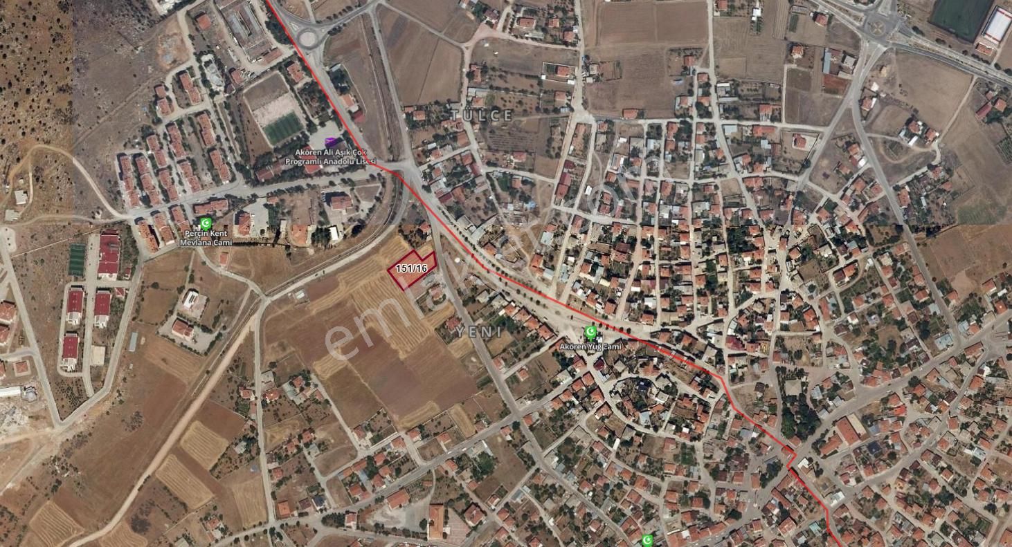 Akörenin En Uygun Yola Cephe Kelepir Arsası ! 1862 M2 Müstakil Arsa !