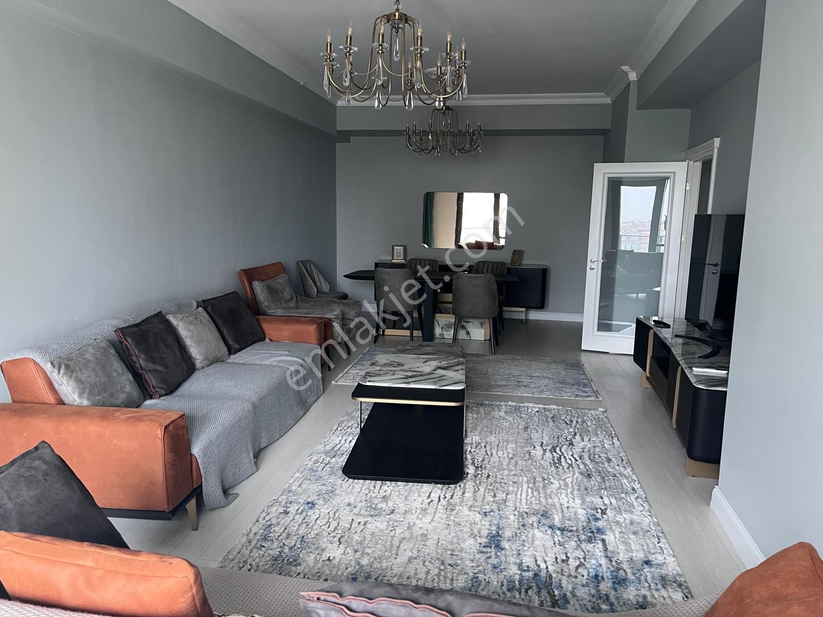 Venezia Mega Kiralık Lüks Eşyalı Avm Mnzr. Kapalı Mutfak Balkonlu 2+1 Daire
