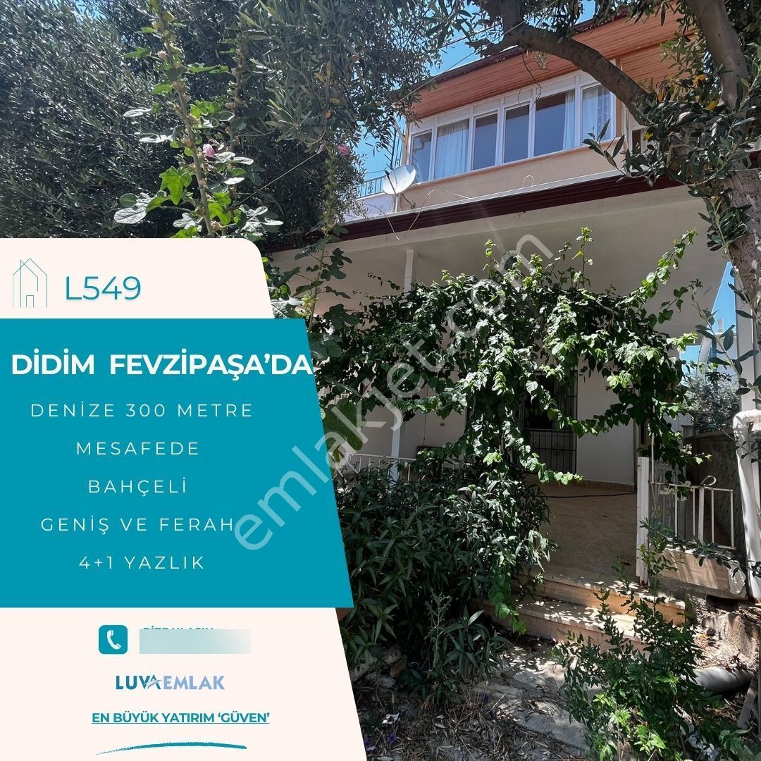 Didim Fevzipaşa'da Bahçeli Ve Teraslı, Geniş Ve Ferah Satılık 4+1 Yazlık